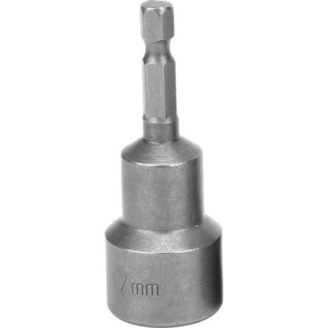 Manchon hexagonal en chrome vanadium de 17 mm avec aimant puissant et douille à écrou haute résistance, foret pour pistolet, manchon de serrage électropneumatique, lot de 5 (1/5)