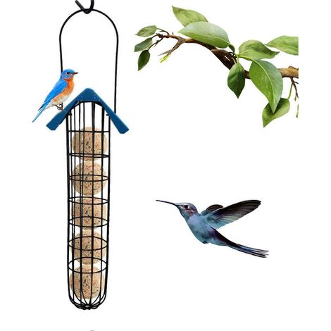 Vogelfutterspender für draußen, Fettkugeln, Hängefutterspender für Wildvögel (1/5)