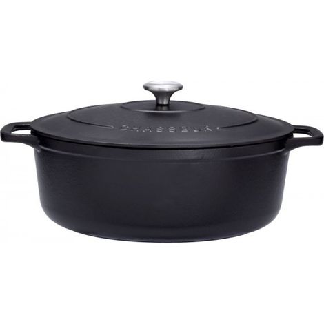 Sublime casseruola ovale in ghisa smaltata nera 33cm - PUC473301 - Chasseur