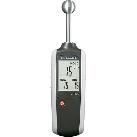 Voltcraft – Détecteur d'humidité non invasif pour matériaux de construction – Profondeur de mesure 20-40mm – Alarme sonore – MF100