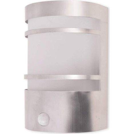 Maison Exclusive - Luce da parete per esterno in acciaio inox con sensore (1/4)