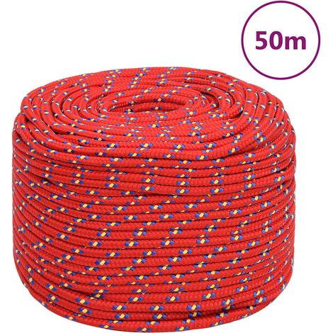 Corde de bateau - Nautisme et amarrage - Polypropylène - Rouge (5000x0.6x0.6cm) - PANGIVO (1/5)
