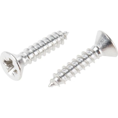 Vis autotaraudeuse RS PRO, N°6 x 16mm, tête Fraisée, en Acier Inoxydable ( Prix pour Boîte de 100 )
