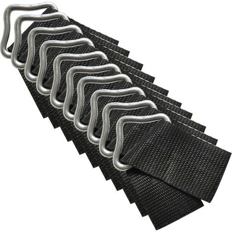 Boucle Triangle Trampoline, 10pcs Anneaux Triangle Boucle V-Rings, Haute Résistance à l'érosion Boucle Triangle en métal pour Réparation de Remplacement de Trampoline (1/5)