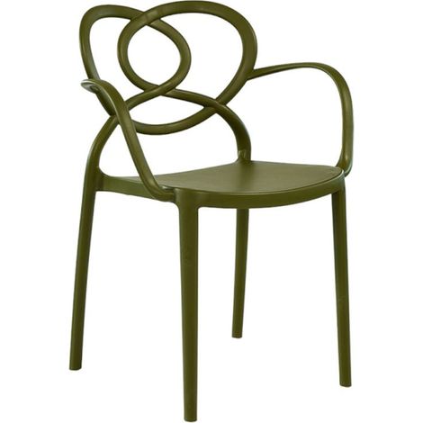 Fauteuil AMOR en polypropylène style contemporain pour extérieur