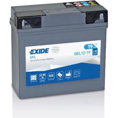 Batería de Moto Exide GEL12-19 19Ah 170A 12V