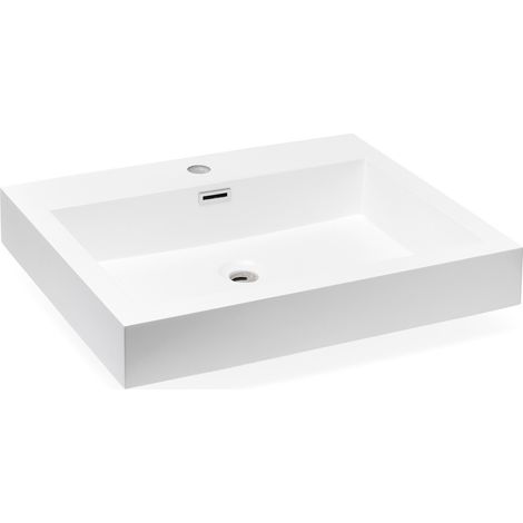 Lavabo meuble Naturel Verona 60x48 cm trou pour robinet au milieu (VE6048)