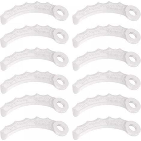 12Pcs Lame en Plastique Compatibilité pour Makita 198383-1 Und 198426-9,Makita DUR189RF Coupe Bordure,UR100DZ,DUR191LZX3,DUR181Z,DUR192LZ,DUR368AZ,DUR369AZ,DUR190UZX3,UR3000 (1/4)