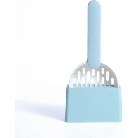 Piece Blue Base Cat Litter Scoop - Premium ABS Plastic Cleaning Tool Durable and Easy to Clean (1/3)