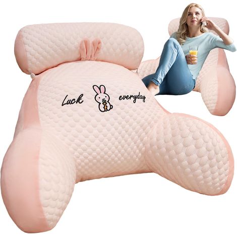Coussin de lecture, Coussin de dossier Canapé, Coussin de lecture Lit adulte avec support de cou/bras pour soutien lombaire au lit, 70 x 50 cm (1/5)