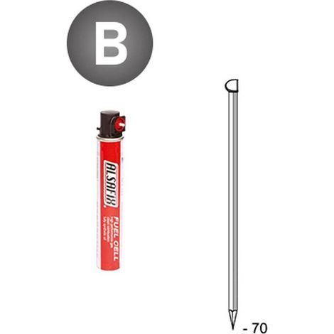 2 200 Pointes en Bandes Collées 34° (Pack) - 2.8x70 mm - D-Work (1/5)