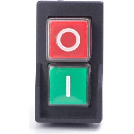 Interruptores pulsadores electromagnéticos de arranque KJD17 de 6 pines, 16 A CA 250 V IP55, resistentes al agua, para equipos de seguridad.