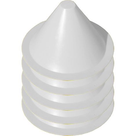 Balise tronconique blanche lot de 5