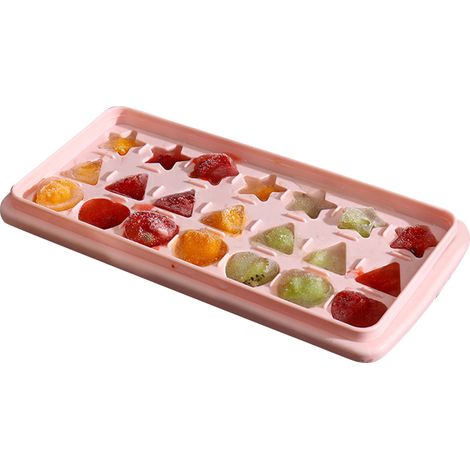 Moule à glaçons original en plastique rose pâle pour formes créatives maison (1/5)