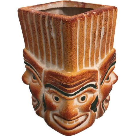 Jarre déco 4 Visages expressions variées (1/3)