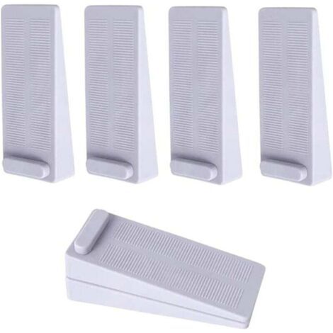6 Pièces Arrêt Cale de Porte, Antidérapante Cale Porte au Sol avec Hauteur Réglable,Cale Porte Caoutchouc Pour Porte de Balcon, Salle de Bain, Chambre D'enfant, Porte Vitrée, Porte D'entrée