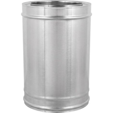 MAKA Modulo Lineare 500 mm Canna Fumaria Doppia Parete 50 Inox Ø 200 mm (esterno 300) (1/5)