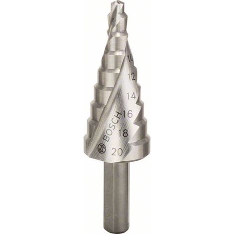 Bosch Accessories 2609255115 Broca cónica HSS 4-20 mm acero (1/2)