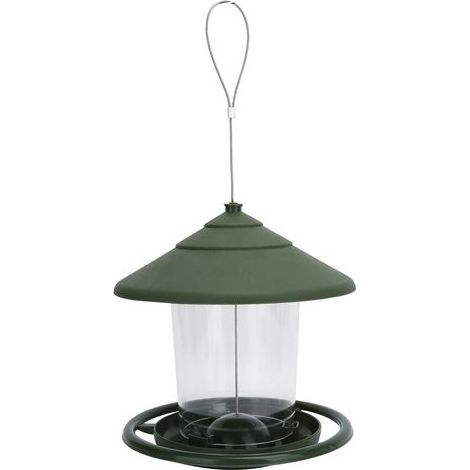 Mangeoire À Oiseaux - Bac Grand Volume - Suspension Extérieure - Plastique Résistant - 17 X 16 Cm - 1 Pièce (1/5)