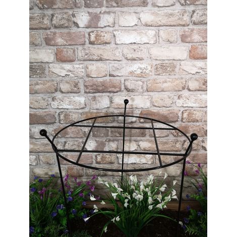 Tom Chambers Cottage Heavy Duty Black Metal Steel Herbaceous Garden Plant Support Grow Through Large 80cm x 45cm (1/5)