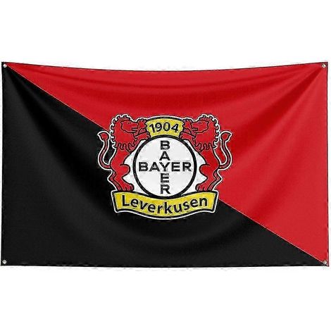 Drapeau New Born Pretty 3x5 Bayer 04 Leverkusen en polyester imprimé, bannière de sport de course pour décoration150 x 240 cm (1/4)