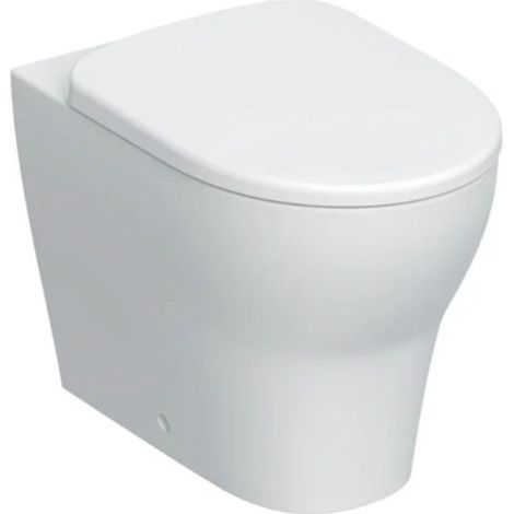 Vaso a pavimento con coprivaso bianco lucido - Geberit Rimfree Selnova Premium (1/4)
