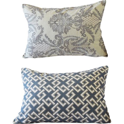 2 Housses de coussin rectangulaires, velours côtelé, fermeture éclair invisible, style rétro chinois, pour canapé salon (1/5)