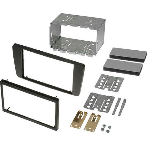 Kit Facade autoradio FA162D compatible avec Skoda Octavia 2 Yeti - 2DIN noir