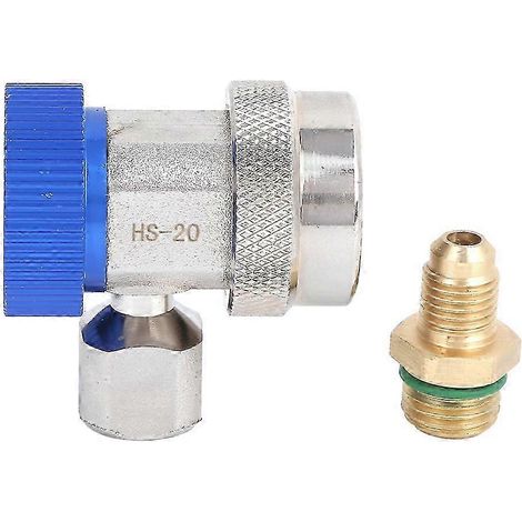 Raccord Rapide Basse Pression R134A Adaptateur Collecteur Manifold AC Clapet Extracteur Valve Core (1/4)