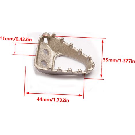 Suitable for KTM off-road motorcycles, Kvis K16 K18 Hengjian Z300 stainless steel rear brake arm and brake head (1/4)