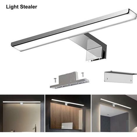 Lampe LED pour miroir de salle de bain 6 W, blanc neutre 4000 K, applique murale 820 lm, lampe de salle de bain à montage 3 en 1, 30 cm