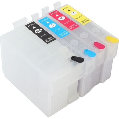 4-Farben-Tintenpatrone mit Permanentchip, Nachfüllung für Drucker, Ersatz für Schwarz, Cyan, Magenta und Gelb, T2711 T2712 T2713 T2714 (1/5)