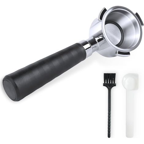 51mm Bottomless Portafilter with Basket, Stainless Steel Portafilter Handle for Improved Extraction, Compatible with EC80, EC685, and EC885 Machines, Ideal for (1/4)