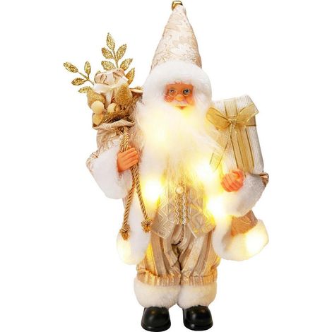 Weihnachtsfigur christmas decoration Kostüm golden 30 cm
