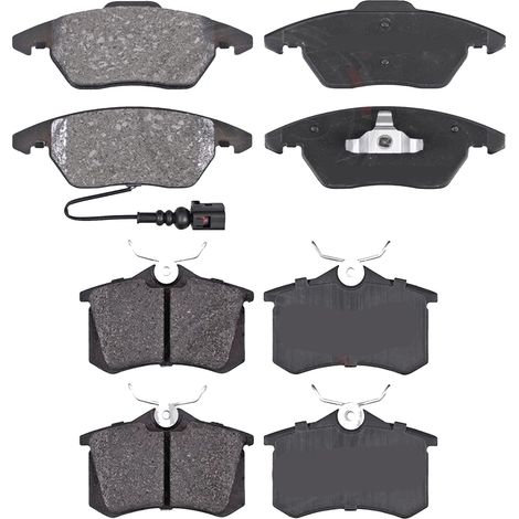 KIT PASTIGLIE FRENO ANTERIORI E POSTERIORI compatibile con VW GOLF IV (1J1) / PASTIGLIE FRENANTI AUTO OEM P 85 041  P 85 072,P 85 020 / SOSTITUZIONE DIRETTA / BASSA POLVERE / SILENZIOSO