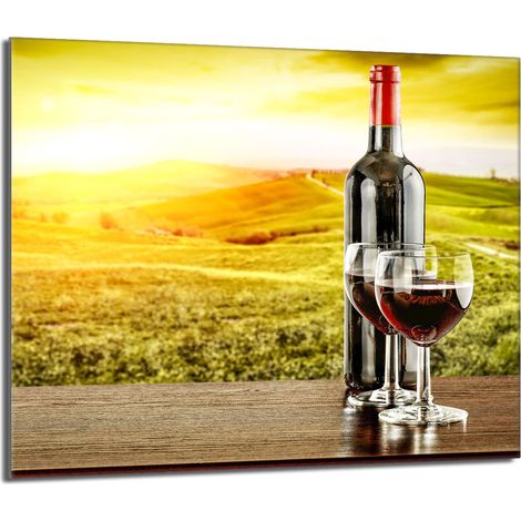 protège-plaque de cuisson en verre 60x52 Vin (1/5)