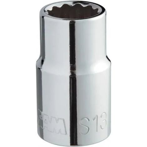 Llave de vaso sam-outillage s-9 diseño corto perfil 12 puntos