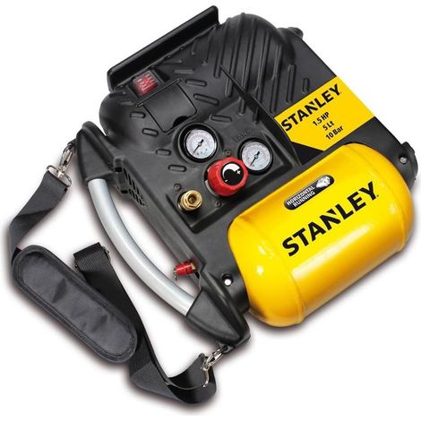 Compresseur portable Stanley KDN200/10/5 5L 1,5HP coaxial sans huile (1/4)