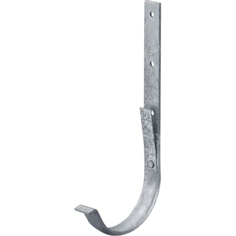 INEFA Rinneneisen, Rinnenhalter, halbrund, Dachrinnenzubehör, Dachrinnenhalter aus verzinktem Stahl, einfache Steckmontage - NW100 / 100mm