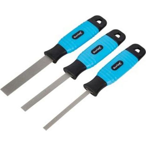 BlueSpot 3pc Thin Soft Grip Flexible Diamond Coated Files Jewellery File 193mm (1/2)