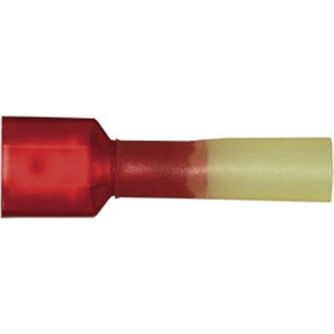 Vogt Verbindungstechnik 3959sh Flachstecker mit Schrumpfschlauch Steckbreite: 6.3 mm Steckdicke: 0.8