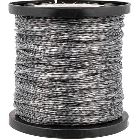 Hilo de corte para desbrozadora de gasolina con alambre reforzado, 15 m, 2,7 mm