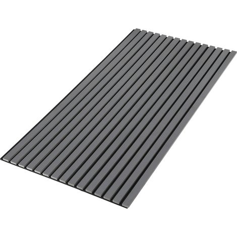 Jiubiaz Schalldämmung Set mit 1 Akustikplatte in Holzoptik 60 x 120 x 2,1 cm Grau