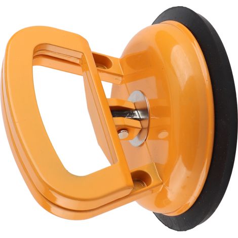 Ventouse à plaque unique en alliage aluminium jaune Ø123 mm souleve-verre déplaceur débosselleur 1 pièce (1/5)