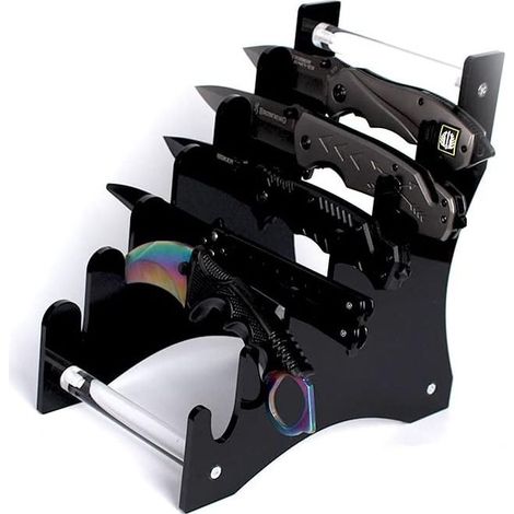 Stück 6-stufiger Acryl-Messerständer – Aufbewahrungsständer für Raw EDC Mini-Messer (1/5)