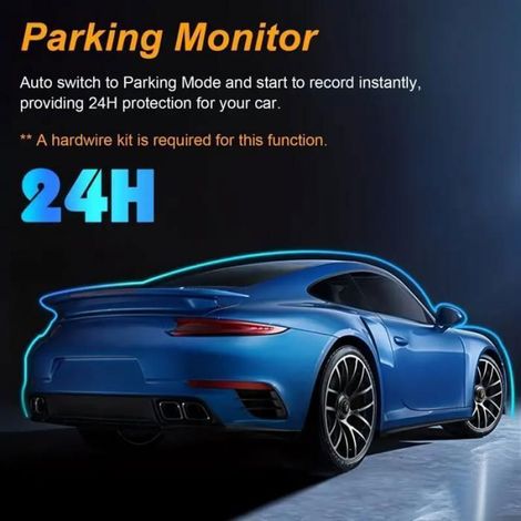 1440P+1080P Dashcam Voiture, 150°grand angle 2 Camera Embarquée, LCD IPS 3.16" écran, 24h.Mode Parking BOITE NOIRE VIDEO (1/5)