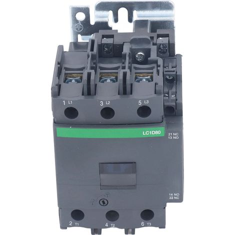 Contacteur CA haute sensibilité, résistant à la chaleur, robuste, 1NO 1NC, contacteur de puissance haute tension 80 A 380 V CA, tension de bobine 380 V (1/5)