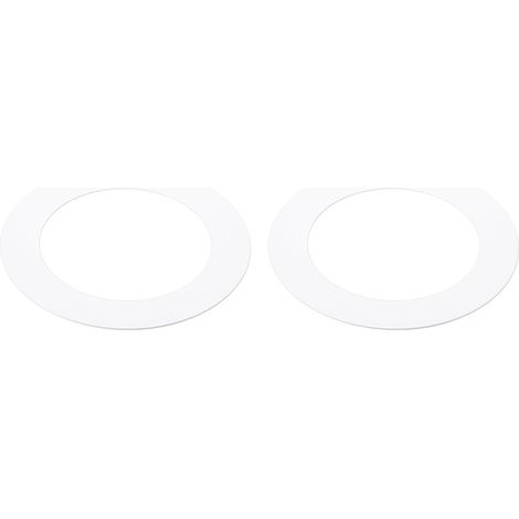 Recessed Lighting Metal Finish Ring, 2Pcs, 3.78 Inch (96mm) Outer Diameter and 2.6 Inch (66mm) Inner Diameter, White Matte Finish. En Métal Pour Éclairage Encastré, Diamètre Intérieur De 2,6 Pouces (6 (1/5)