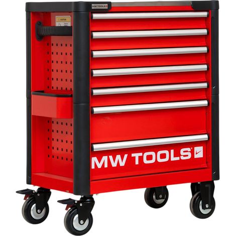 Mw Tools – Servante d'atelier 7 tiroirs – Acier inoxydable – Plan de travail ergonomique 425 x 450 mm – Charge par tiroir 40 kg – GWB107 (1/5)