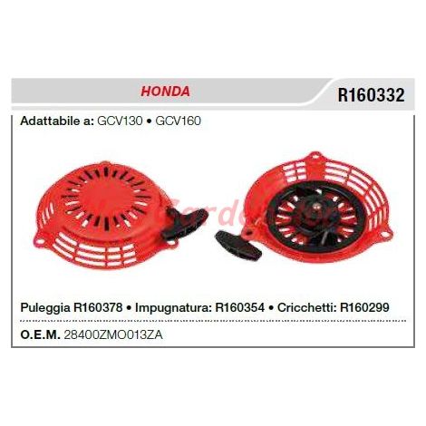 Arrancador motocultor HONDA GCV130 160 R160332